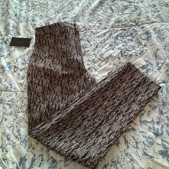 Zara Black with Multi color accents Straight Leg Pants - Picture 5 of 6